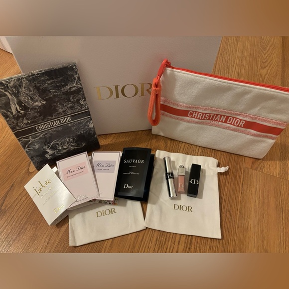 Dior Notebook and Red Pouch Set - Picture 1 of 8